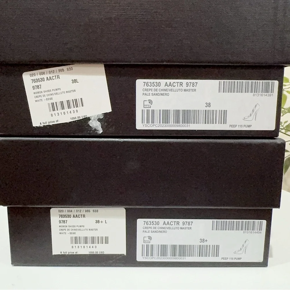 Authentic Saint Laurent Franky 115 Satin Sandals Nero NIB Size 38.5 - Picture 11 of 11